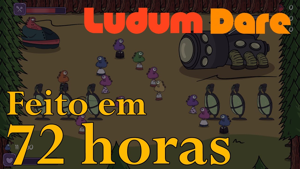 Fiz um jogo pra Ludum Dare 52 Game Jam Devlog YouTube