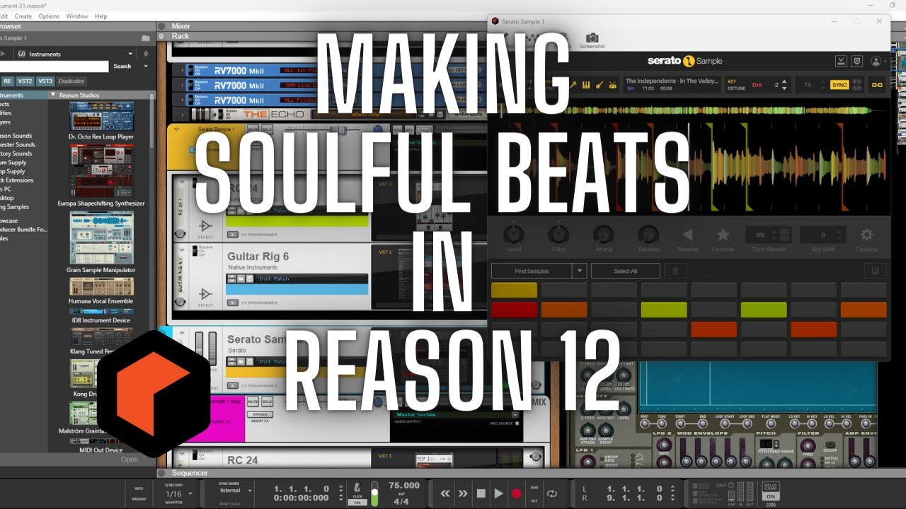 Making a Soulful beat in Reason 12 | Serato sample - YouTube