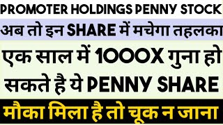 Best Promoter Holding Penny Shares | Penny Stock Buy Now | Fine Investment | Multibagger Penny Share