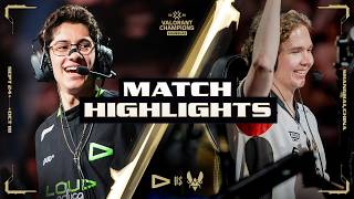 Information LOUD vs. VIT | MATCH HIGHLIGHTS | VALORANT Champions Shanghai - Playoffs Stage News