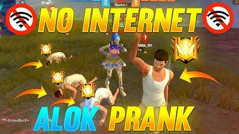 FREE FIRE || 999+ NO INTERNET NOOB PRANK ON RANDOM CLASH SQUAD