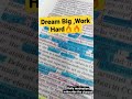 DREAM BIG , WORK HARD || MOTIVATION ||