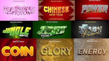 2022 TEXT EFFECT PART 17 Photoshop Tutorial