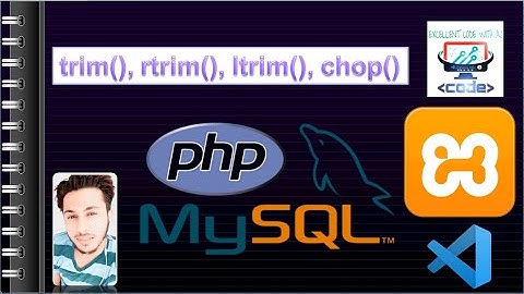 String Trim Functions || PHP || EXCELLENT CODE WITH AJ