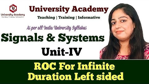 SS71: ROC For Infinite Duration Left sided(Anti-Causal) Signal