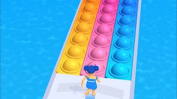 Pop It Run ASMR 🎈🌈🔥 Very Satisfying And Relaxing ASMR Sounds Gameplay