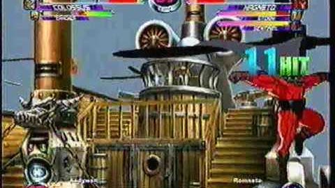 MvC2 Online (360): Andywon (Gief/Col/Cab) vs Brett (MSS) 1 .:11.13.09:.