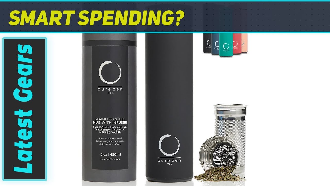 Pure Zen Tea Thermos with Infuser - Keep Your Drinks Hot or Cold All ...