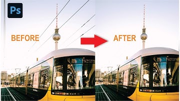 Remove Power Lines from Any Photo in Photoshop! design by ip