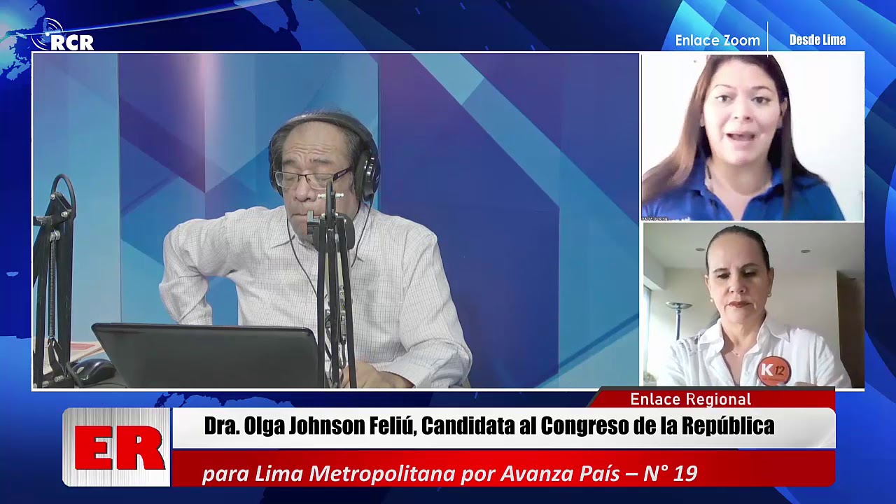 ENTREVISTA A MARÍA MENDOZA DEL SOLAR, DE FUERZA POPULAR Y JOHNSON FELIÚ, DE AVANZA PAÍS