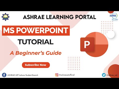 MS PowerPoint | ASHRAE Learning Portal | ASHRAE UET Lahor