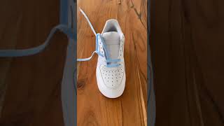 How to Bar Lace Nike Air Force 1 Shoelace Tutorial