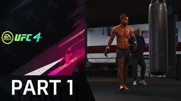 UFC 4 Career Mode Walkthrough Gameplay Part 1 - Training (EA Access)