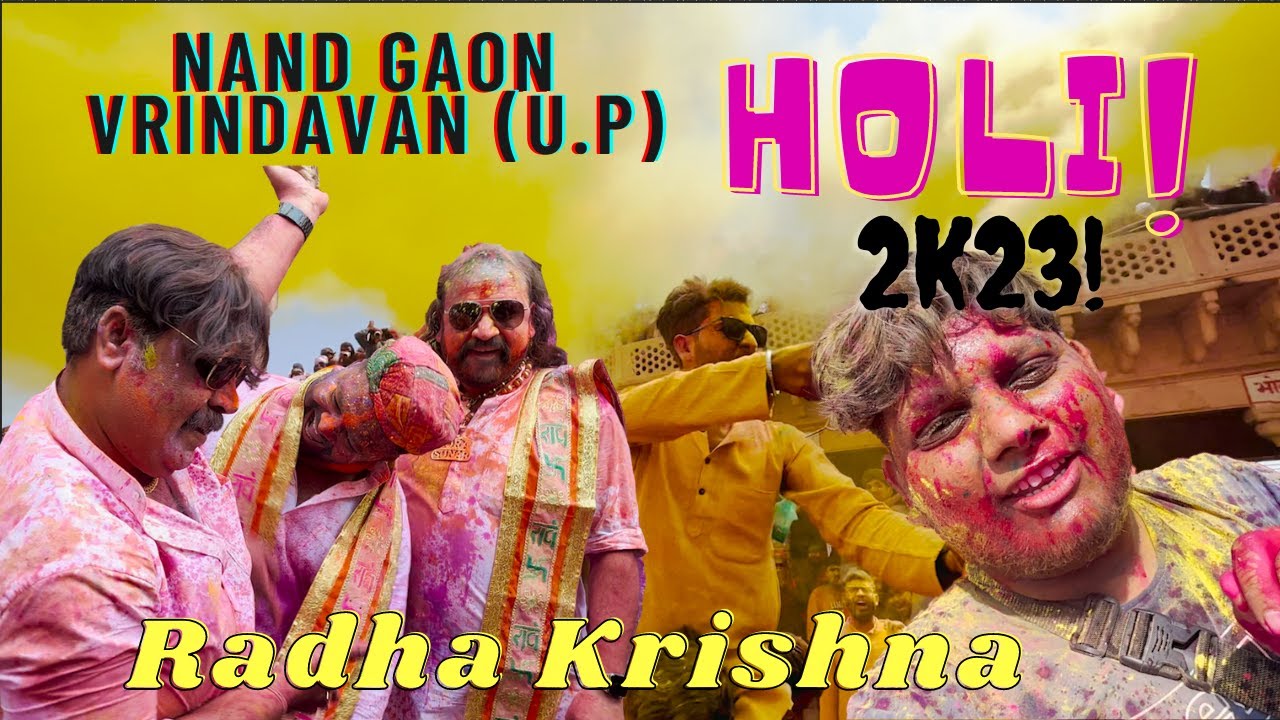 Holi in Vrindavan Nand Gaon Vrindavan (U.P) vivek GoelHoli #holi #vrindavan #nandgaon #hoshiarpur