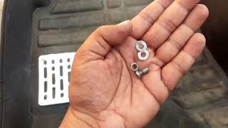 How to repair a rivet pin without a rivet gun using nuts and bolts