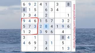 سودوکو - آموزش روش سریع حل یک جدول سودوکو  ۹ در ۹ #۴، با توضیح مراحل screenshot 2