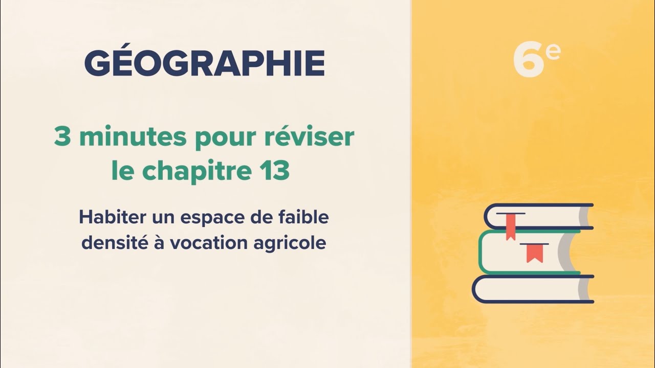 Habiter un espace de faible densité à vocation agricole (Géographie 6e)