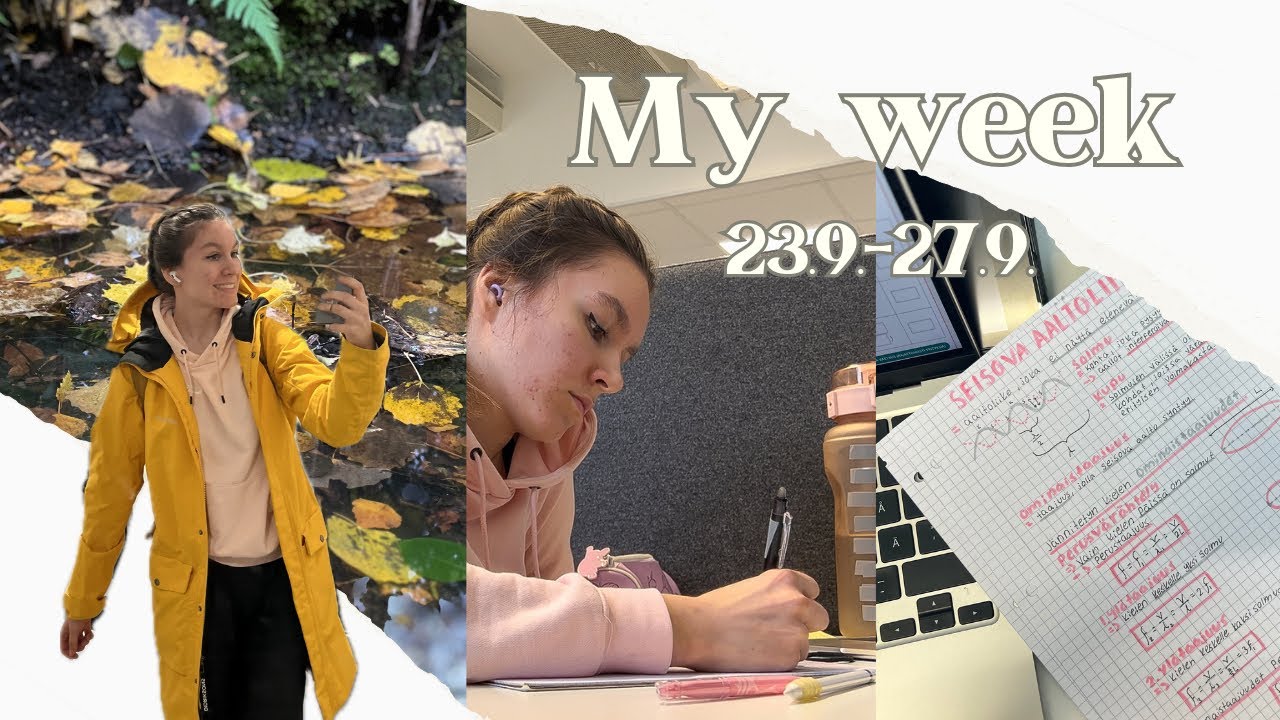 YO-kirjoitukset ja kouluarkea📚|My week