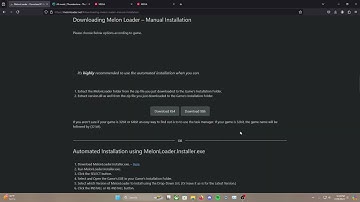 QUICKEST download tutorial for melon loader.