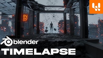 Blender Timelapse - Apocalyptic SF Environment