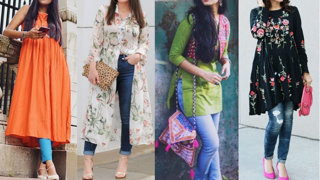 Kurti – An Innovative Outfit To Style Your Jeans With | Casual college  outfits, Kurta designs women, Long kurti designs