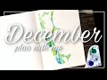 PLAN WITH ME | December 2020 Bullet Journal Cover Page