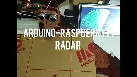 PROJECT #021 :  PROTOTYPE RADAR EMULATOR WITH ULTRASONIC SENSOR SRF04 USING RASPBERRY PI AND ARDUINO