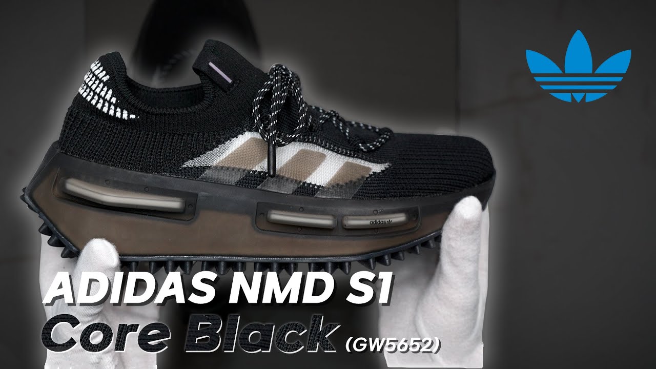 4K] Adidas NMD S1 Core Black (GW5652) - YouTube