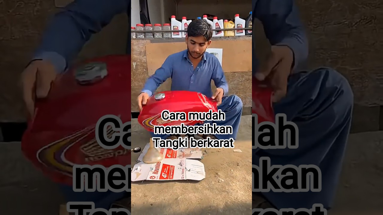 keahlian mekanik pakistan membersihkan tengki motor 