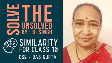 #Similarity#ICSE Class 10,Das Gupta maths book exercise-1 , Question number 15 .