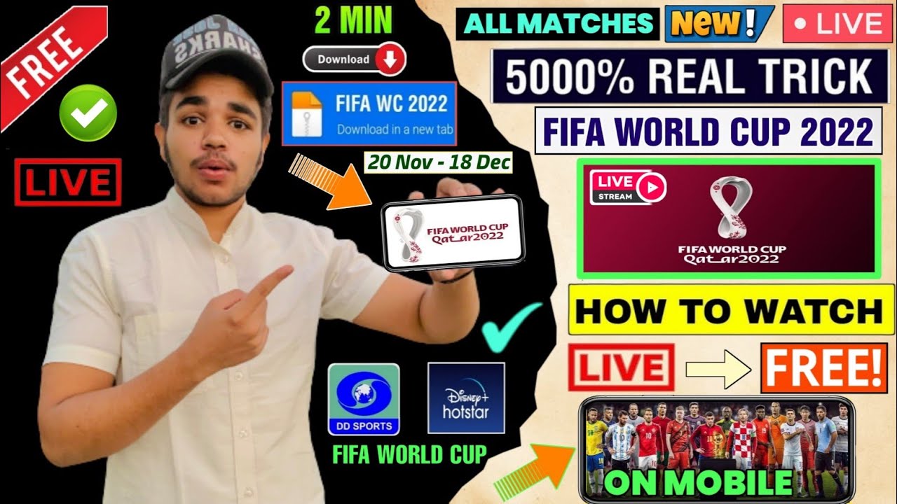 😍FIFA WORLD CUP 2022 LIVE MATCH KAISE DEKHE HOW TO WATCH FIFA WORLD CUP 2022 LIVE FIFA WORLD CUP