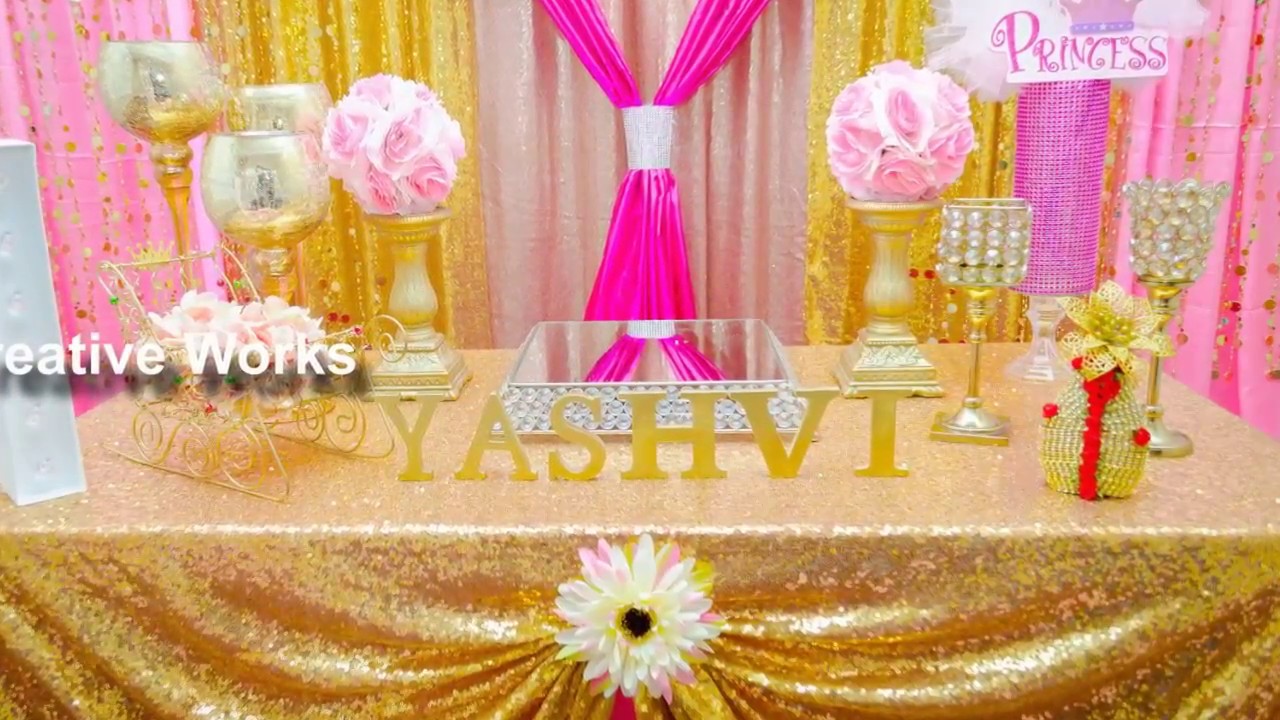 Creative Works -  Pretty Pink Theme for First Birthday