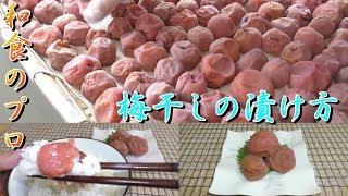 梅干しの作り方　漬け方 干し方How to make Umeboshi(Pickled Japanese Ume)