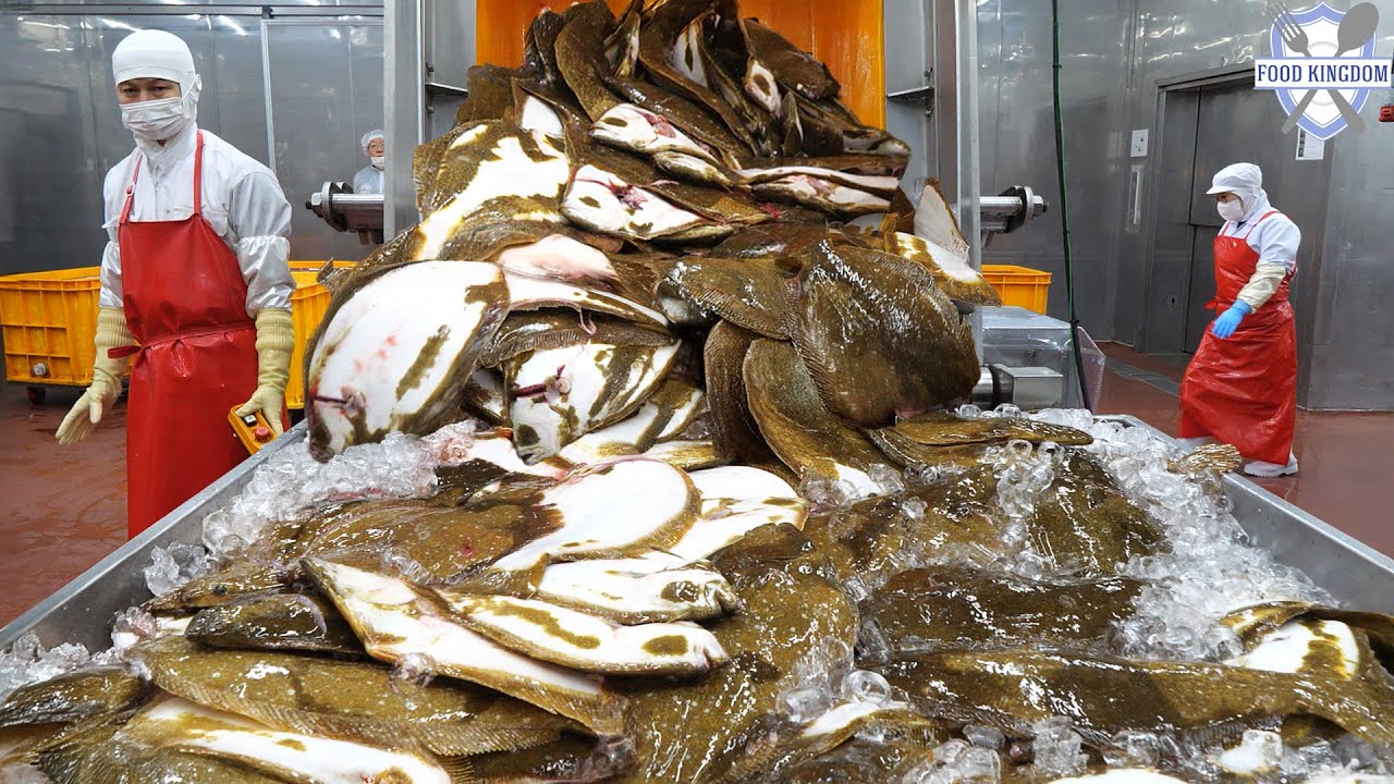 Потрясающе! Разделка рыбы за 15 секунд, массовое производство сашими / Корейская пищевая фабрика