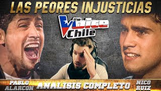 Video thumbnail of "ANÁLISIS Nico Ruiz y Pablo Alarcón | LAS PEORES INJUSTICIAS en THE VOICE CHILE"