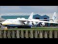 **World's largest plane**, the Antonov AN-225 Mriya - Arrival & Departure at Brize Norton, UK