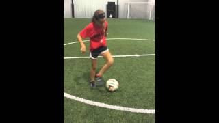 How to do pull-back behind the leg with immediate collection in soccer