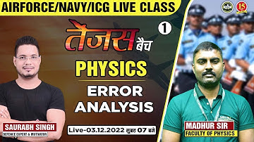 Join Physics ( Error Analysis ) Live Class for Agniveer Airforce X & Y Group Exam – MKC