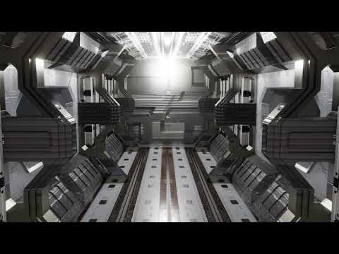 Spaceship corridor Blender EEVEE