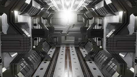 Spaceship corridor Blender EEVEE