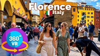 Florence, Italy 🇮🇹 - VR 360° 4K Immersive Walking Tour (Bonus ROME)