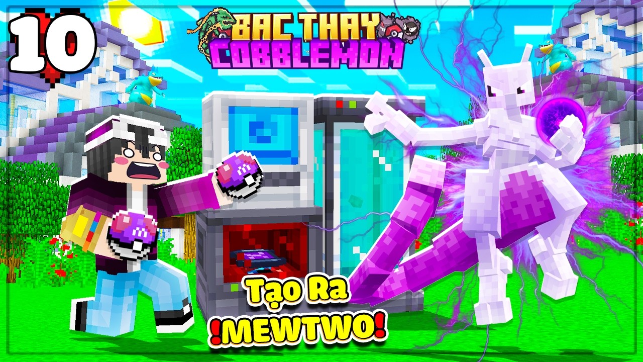 MINECRAFT BẬC THẦY COBBLEMON * TẬP 10 | LỘC TẠO RA MEWTWO MEGA X SIÊU NGẦU VÀ ĐỘT NHẬP BĂNG ROCKET