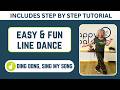 DING DONG SING MY SONG Line Dance Easy 16 Count Step Tutorial Viral Dance mp3
