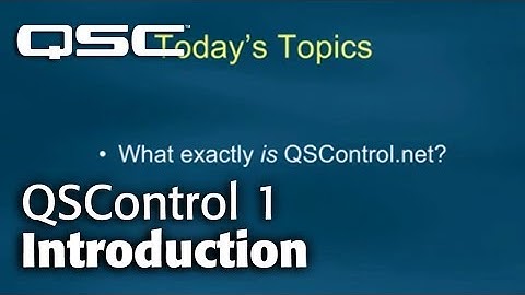 QSControl 1 - Introduction