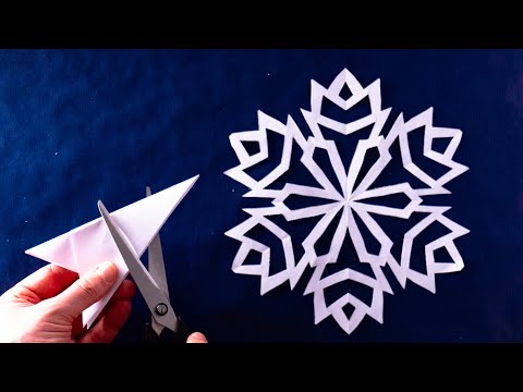 👉 How to Make a Snowflake Out of Paper – Easy Christmas Decorations! ❄🎄