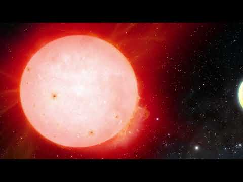 ‘Marshmallow’ World Orbiting a Cool Red Dwarf Star