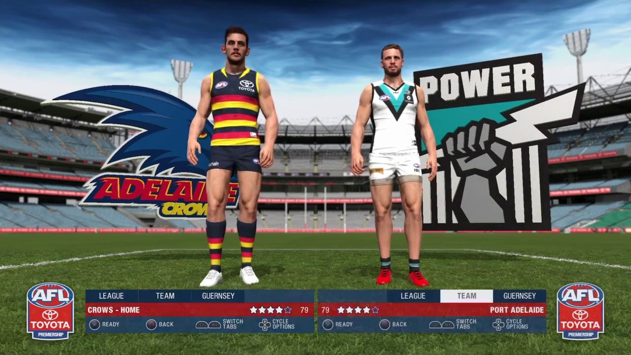 AFL Evolution | Exhibition match Crows v Power with my own biased Crows ...