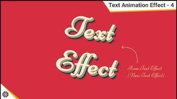 NEW TEXT EFFECT | TEXT EFFECT | ROSE TEXT EFFECT | cool CSS animation  | HTML