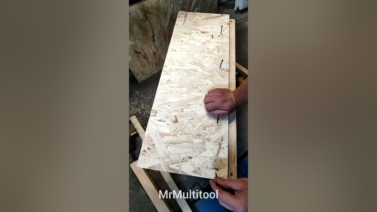 Fixing the OSB plate on screws on wood shorts YouTube