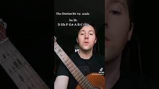The Dorian Flat 2 Sharp 4 Scale #musictheory #scales #modes #dorian #guitar #guitarist #musictips